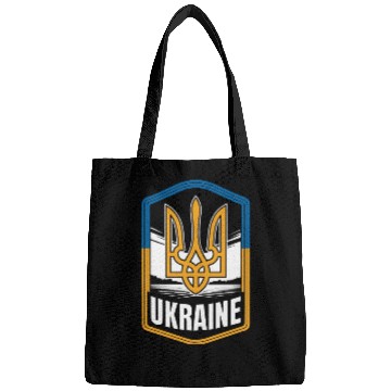 Discover Ukraine Shield Badge Trident Emblem Ukrainian Bags