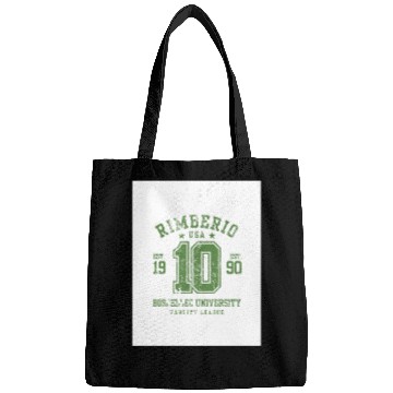 Discover Green Grunge Number 10 Varsity Bags Design