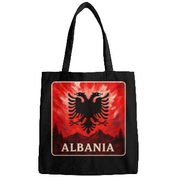 Discover Albania Double Eagle Design Bags