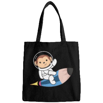 Discover Cute Space Monkey Astronaut Universe Bags