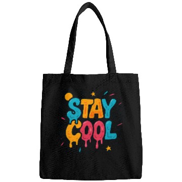 Discover Stay Cool - Melting Ice Cream Graffiti Vibes Bags