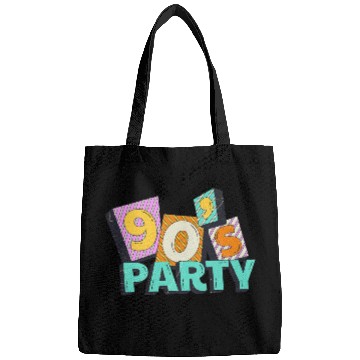 Discover 90s Party Vibes Retro Neon Dance Aesthetic Bags