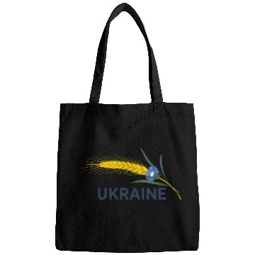 Discover Ukraine Wheat Cornflower Agricultural Heritage Bags