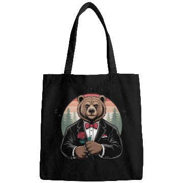 Discover Whatever Daddy Wants Gets Forest Bear Tuxedo Rose Bags