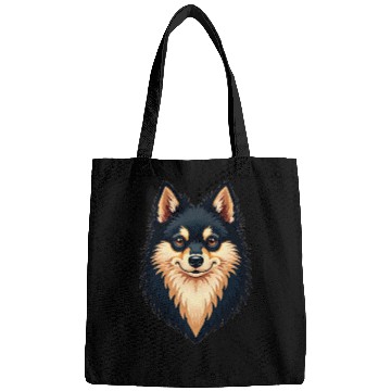Discover “Pomeranian” – Bold & Beautiful Dog Illustration Bags