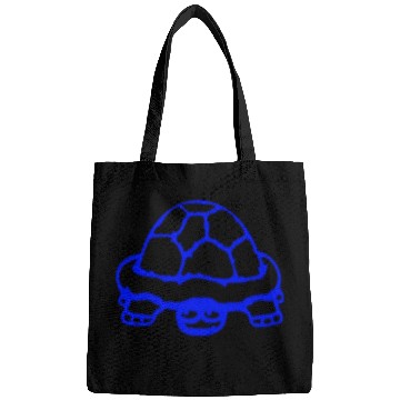 Discover Turtle hiding shy funny grin smile cheeky cute fun Bags