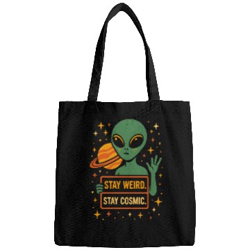 Discover Stay Cosmic Alien Bags