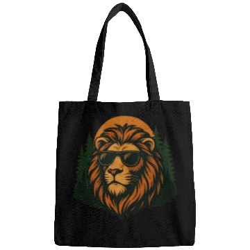 Discover Summer lion forest chill design Bags