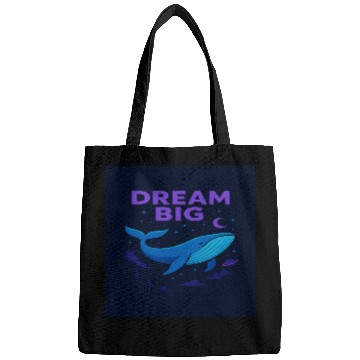 Discover Dream Big Whale Nightscape Design Bags