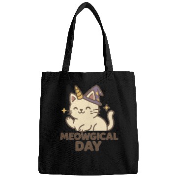 Discover Whimsical Cat Unicorn Halloween Design Bags
