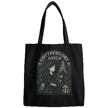 Discover Cottagecore Witch Herbalist Illustration Bags
