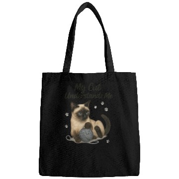 Discover Siamese Cat – My Cat Understands Me Bags