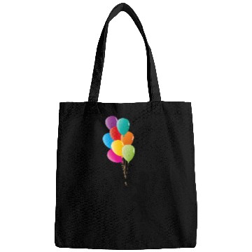 Discover Girl with Colorful Balloons Bags