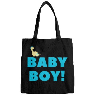 Discover Cute Baby Boy Dinosaur – Blue Newborn Gift Design Bags