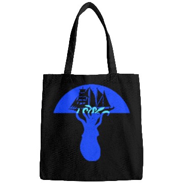 Discover Octopus Ship Attack Sailing Sailboat Sea Monster Bags