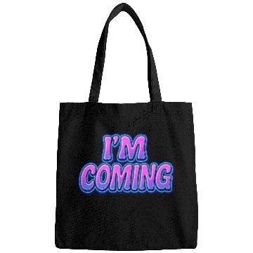 Discover Neon Retro Futuristic Typography Design Bags