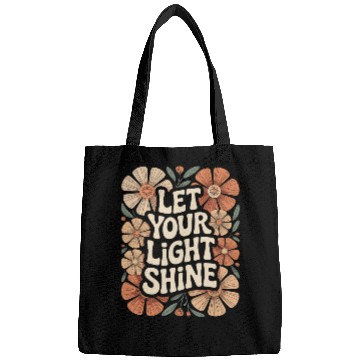 Discover Let Your Light Shine Boho Flower Inspiring Bags