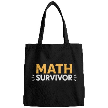 Discover Math Survivor – Funny Academic Achievement Bags