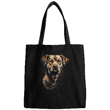 Discover Realistic German Shepherd Portrait Bags