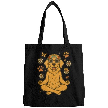Discover Peaceful Golden Retriever – Boho Vibes Bags