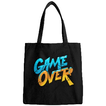 Discover Graffiti Style Game Over Typography Bags