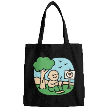 Discover Peaceful Mind Grounding Design Bags