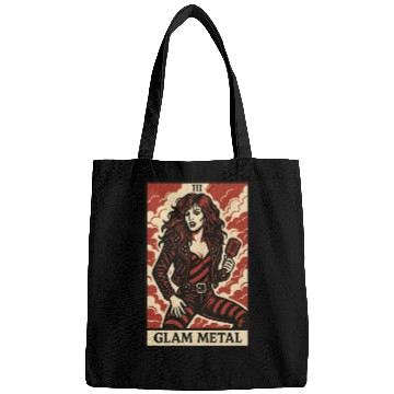 Discover Glam Metal Tarot Card – Fierce, Flashy, and Loud Bags