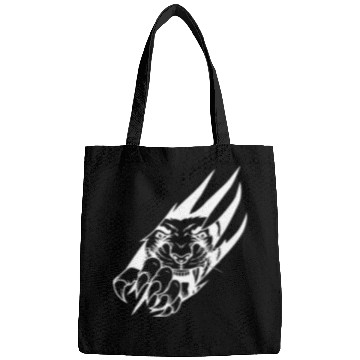 Discover Panther Claw Rip White Outline Bags