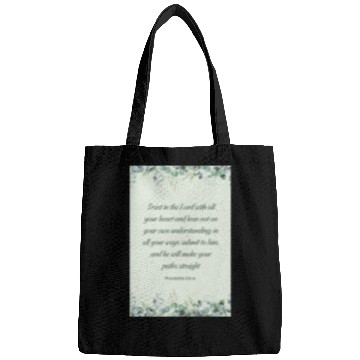 Discover Proverbs 35-6 Bible Verse Christian Wall Art Bags
