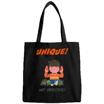 Discover Unique Not Defective Autism Advocacy Bags