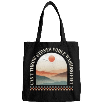 Discover Canyon Sunset Inspirational Can't Throw Stones Bags