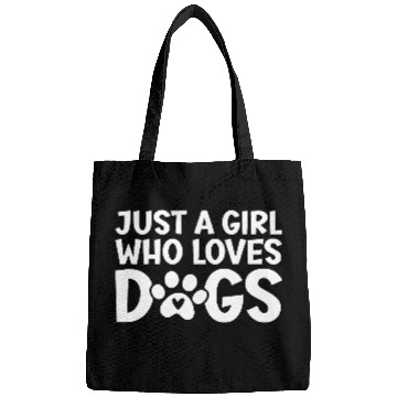 Discover Love for Dogs Quote Design Bags