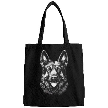 Discover German Shepherd guard dog dad pet beautiful puppy Bags