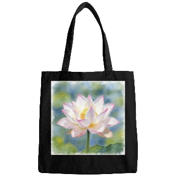 Discover Serene Water Lily Floral Print Bags