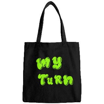 Discover "MY TURN" Bold Neon Bubble Letter Bags – Streetwear