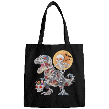Discover Skeleton Riding Zombie Mummy Dinosaur Halloween Bags