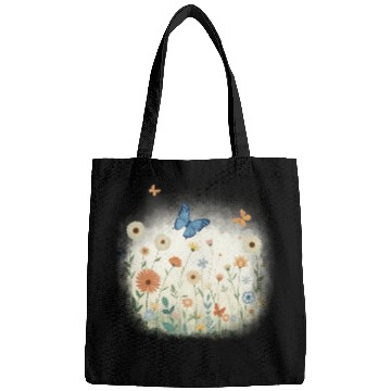 Discover Flowers and butterflies Bags