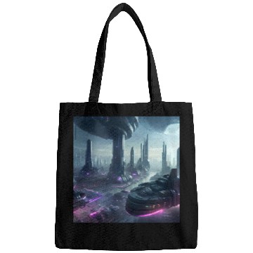 Discover Ethereal Alien Planet Landscape Bags