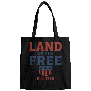 Discover Land of the Free Patriotic Badge Bags