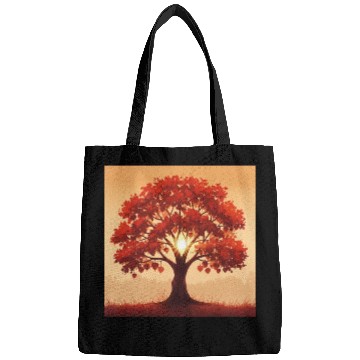 Discover Vibrant Autumn Tree Art Bags