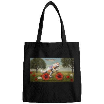 Discover A striking anthropomorphic white wolf  Bags