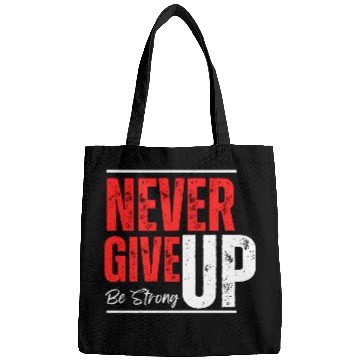 Discover Unstoppable Spirit – Never Give Up Design Bags