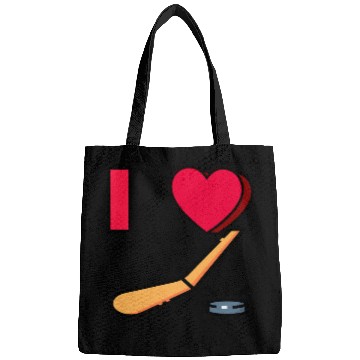 Discover I LOVE HOCKEY #1 Bags