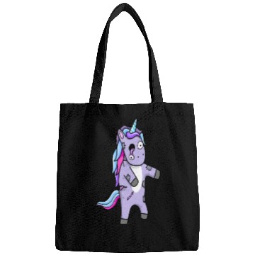 Discover Cute Zombie Unicorn Plush Design Bags