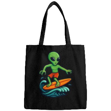 Discover alien surfing Bags