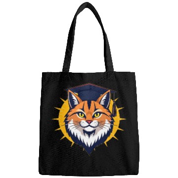 Discover Back to school cat orange Bags