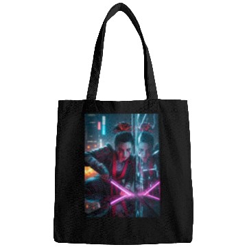 Discover Cyberpunk Samurai Girl Bags