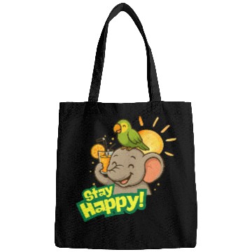 Discover Stay Happy – Smiling Elephant Bags