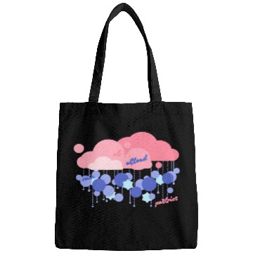 Discover Pastel Rain Cloud with Star Accents Bags