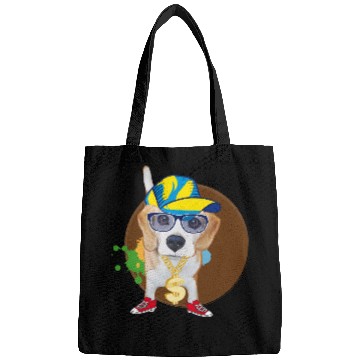 Discover Cool Hip-Hop Beagle with Sunglasses & Style Bags